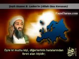 Şeyh Usame bin Laden Avrupalılara Gürcistan'ın kaderini hatırlattı - EsasDurus.com