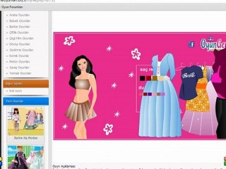 Barbie Kız Giydir Oyunu