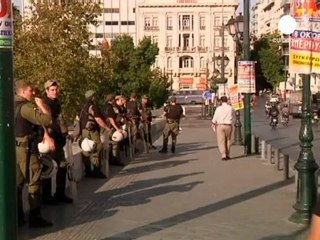 Les Grecs en grève pour alerter Bruxelles le jour du...