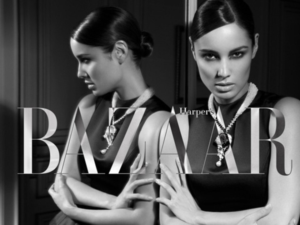 Interview with Skyfall James Bond Girl, Bérénice Marlohe, on the set of Benjamin Kanarek for Harper's BAZAAR