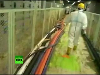 Fresh footage inside Fukushima nuke disaster zone, workers inside buildings