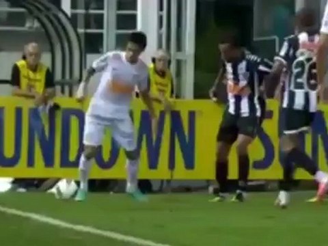 Neymar celebra su partido 200 con el Santos