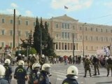 Clashes erupt in streets of Athens