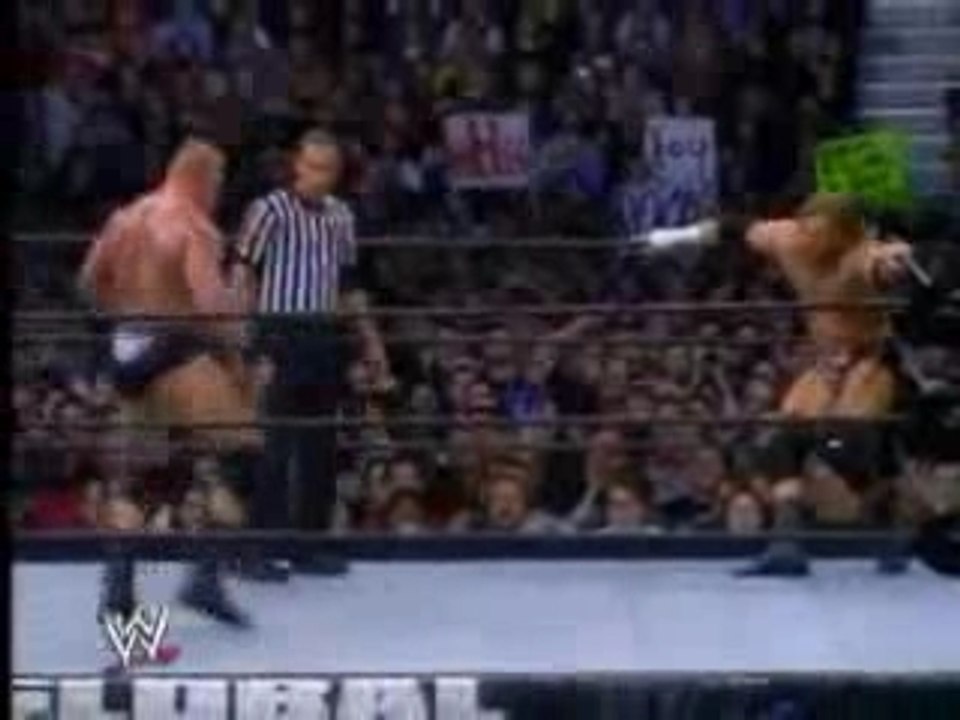 The Rock vs Brock Lesnar Vs Triple H