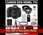 Canon EOS Rebel T3i Digital SLR Camera Body & EF-S 18-55mm IS 5mm IS II Lens with 32GB Card   .45x Wide Angle & 2x Telephoto Lenses   Battery   Remote   Filter   Tripod   Accessory Kit