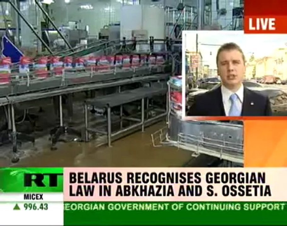 Belarus backs Georgia over Abkhazia and S. Ossetia