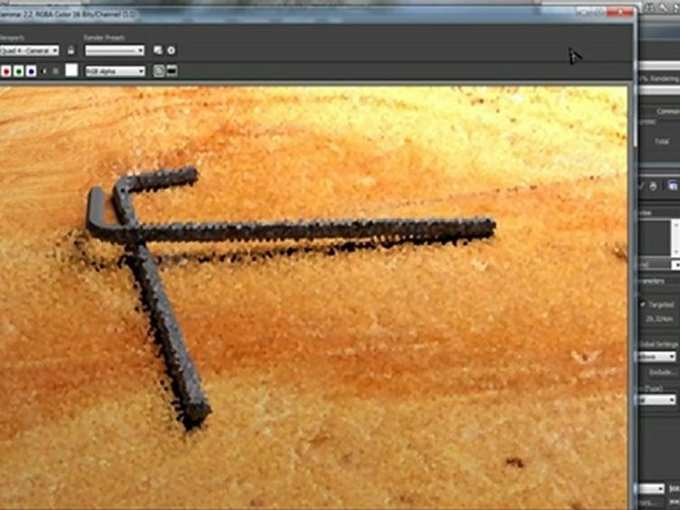 Création clé Allen 3dS max en Speed Art