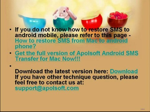 Backup Android SMS for HTC Android phones