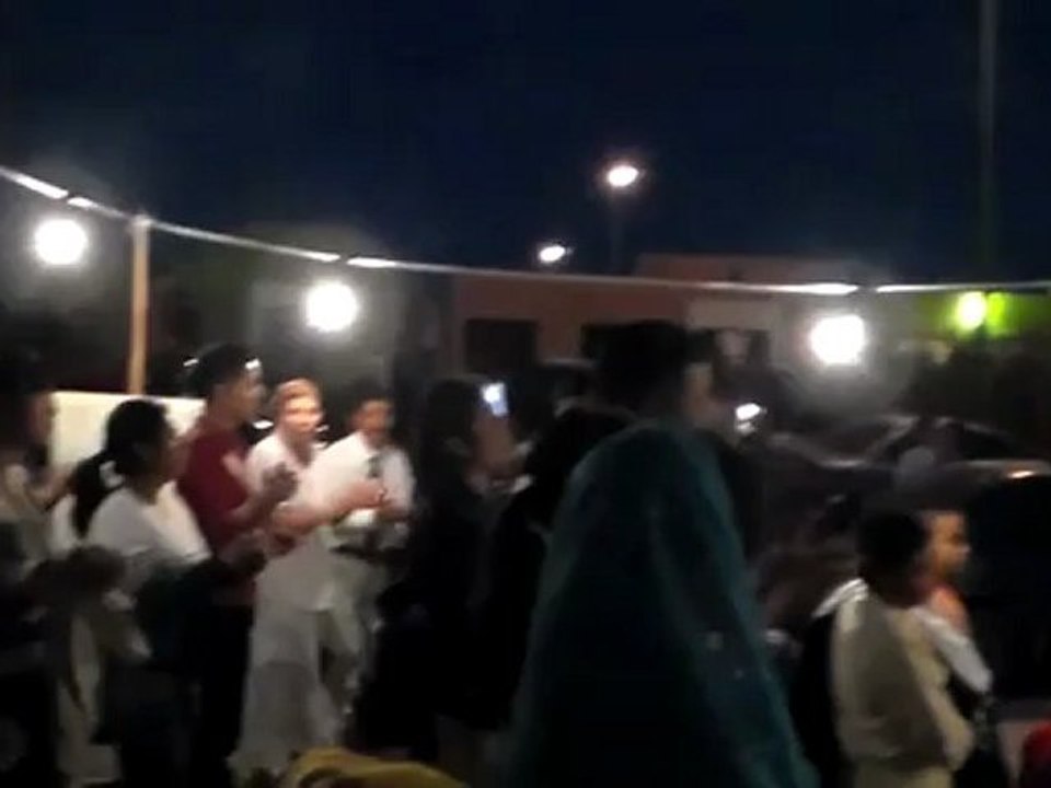 grupo redimidos de cristo cantando en la campaña