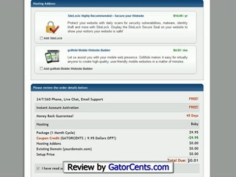 Hostgator VPS Hosting Plans - Web Hosting Coupon: GATORCENTS