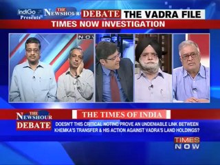 The Newshour Debate - The Vadra file (Part 3 of 3)