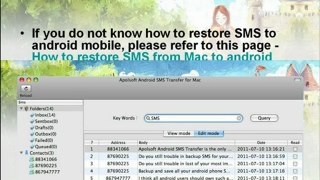 How to backup or restore SMS, MMS on android phone like Galaxy