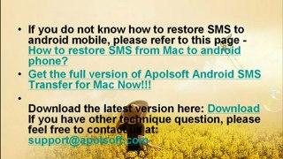 How to backup sms from Android on computer with PC Tool