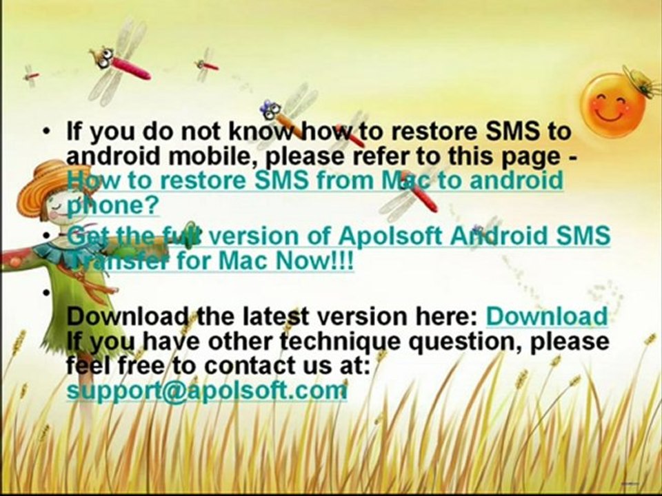 How to backup SMS for Android on mac