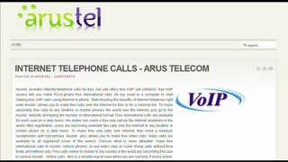 INTERNET TELEPHONE CALLS - ARUS TELECOM