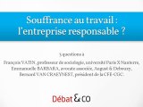 Souffrance au travail : l'entreprise responsable ?