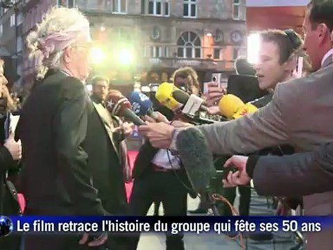 Les Stones à l'avant-première d'un documentaire sur leurs 50 ans