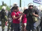 Violent clashes at Greece anti-austerity protest