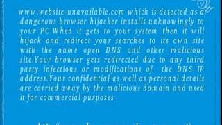 Uninstall www.website-unavailable.com With Simple Steps