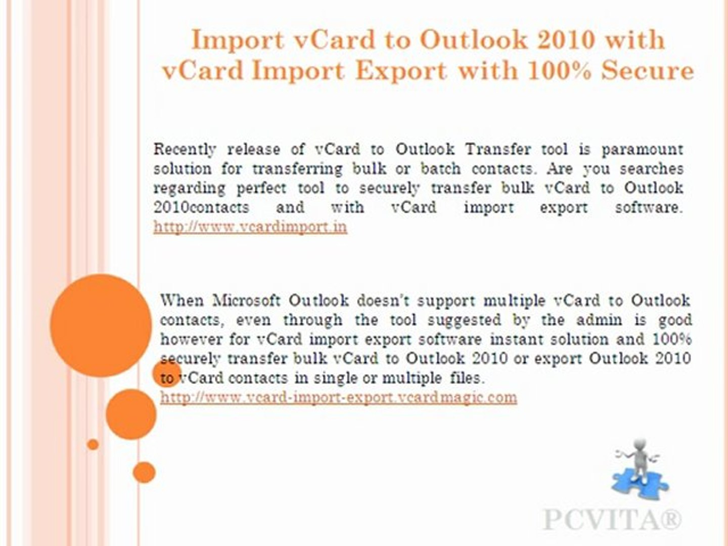 ⁣Transfer Multiple vCard to Outlook