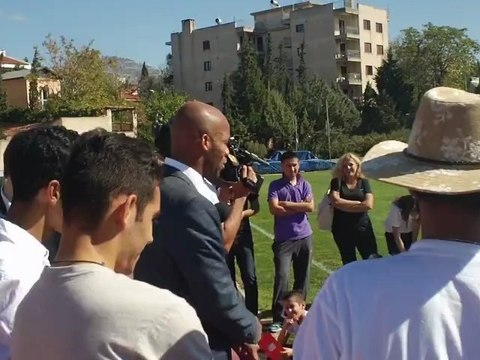 Boumsong stin ekdilosi tis FARE Prasina Nea