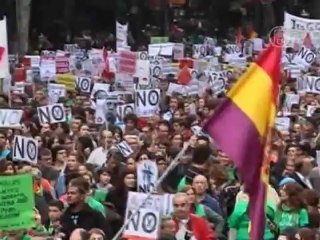 Протесты студентов в Испании продолжаются 3 день