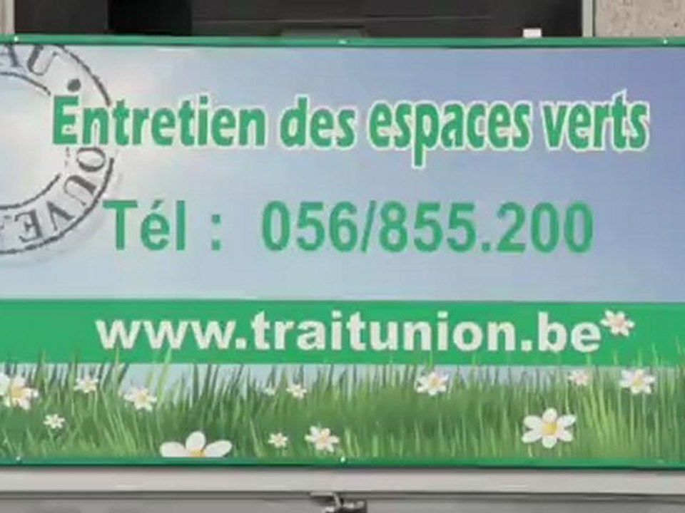 entretien des espaces verts à Mouscron Le Trait d'Union