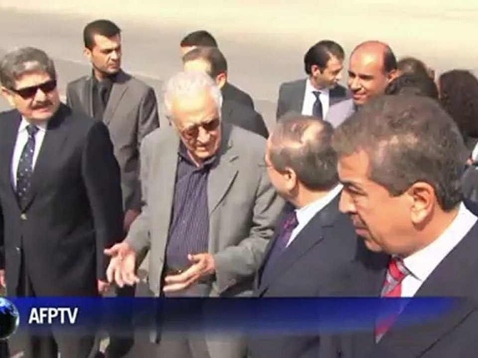 Arrivée à Damas du médiateur international Lakhdar Brahimi