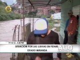 Desalojan tres sectores del municipio Sucre por crecida del Guaire