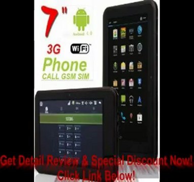 SPECIAL DISCOUNT ATC Android 4.0 7 Inch Tablet PC G+G 5 points, capacitive Touchscreen Phone Call 8GB GSM WiFi 3G