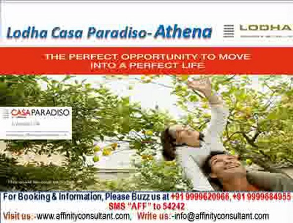 New Prelaunch Tower-Athena @09999620966 Lodha Casa Paradiso