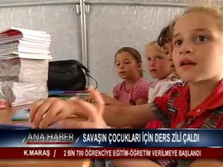 SAVAŞIN ÇOCUKLARI İÇİN DERS ZİLİ ÇALDI
