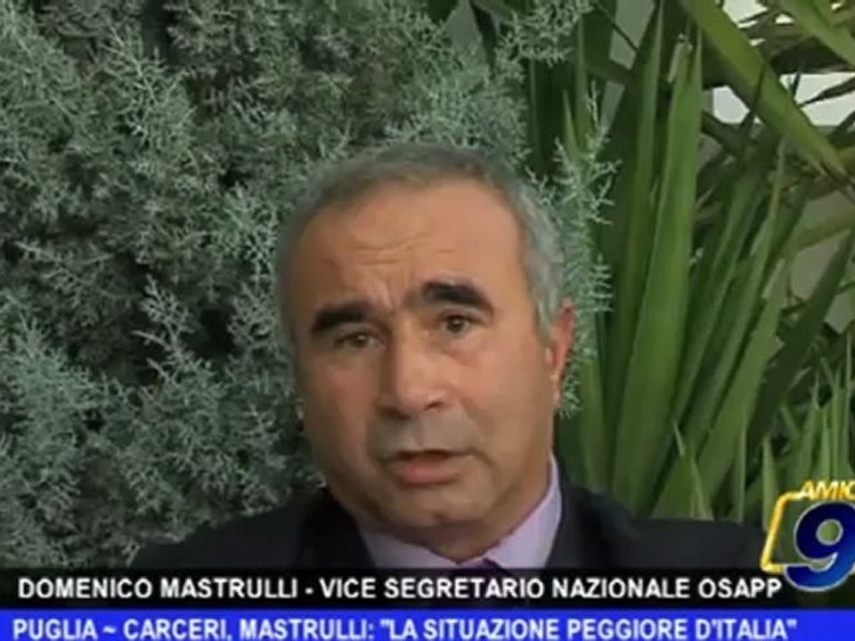 Puglia | Carceri, Mastrulli:"La situazione peggiore d'Italia"