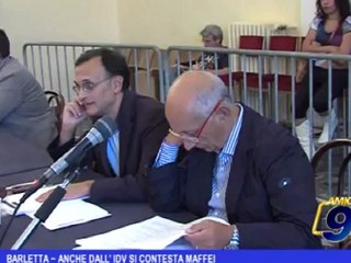 Download Video: Barletta | Anche dall' IDV si contesta Maffei