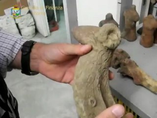 Roma - Tutela del patrimonio artistico ed archeologico. Recuperati oltre 1000 reperti (19.10.12)