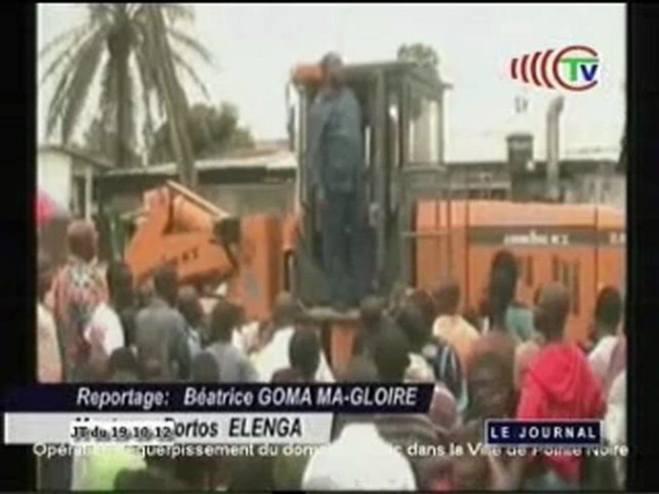 Opération de déguerpissement du domaine public à Pointe-Noire