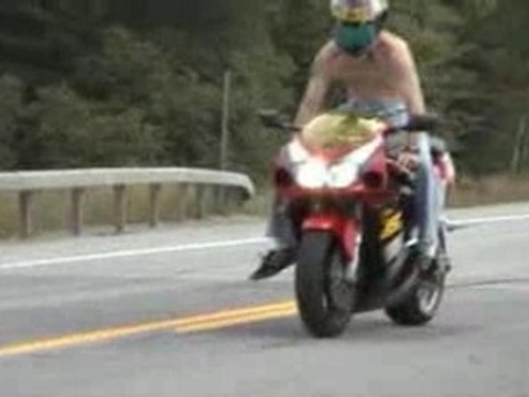 Suzuki GSXR 750 SRAD Burnout