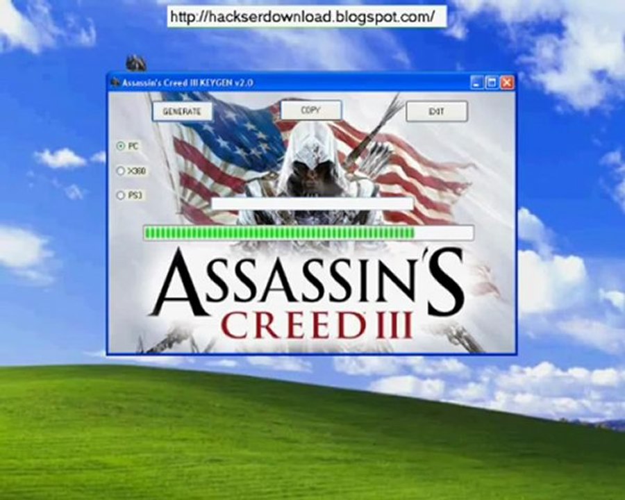 Assassin's Creed 3 KEYGEN v2.0 (KEYGEN+CRACK) DOWNLOAD (PC,PS3,X360) WORKING 100 %