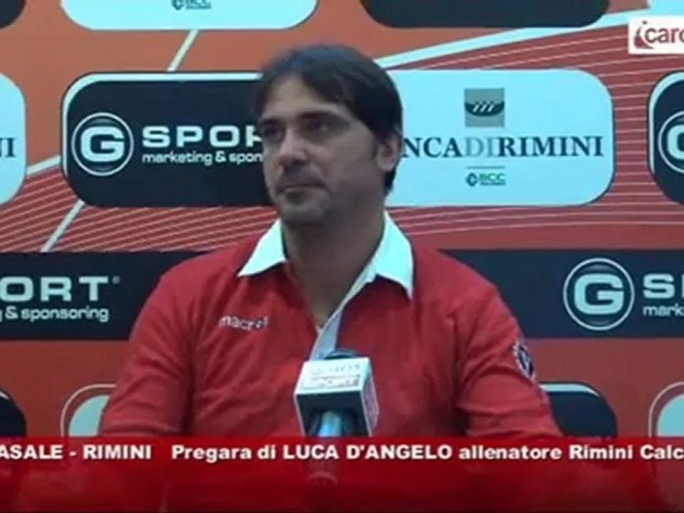 Icaro Sport. Casale-Rimini, il pregara di Luca D'Angelo