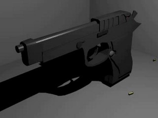 beretta 3D blender animation