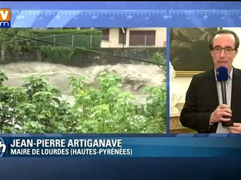 Le maire de Lourdes parle des inondations et des pèlerins évacués