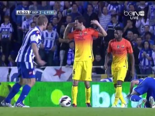 Deportivo La Coruna - Barcelona Highlights HD 20.10.2012