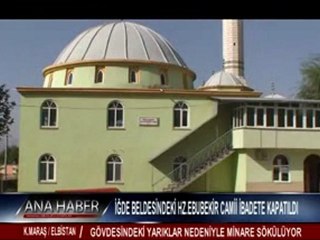 İĞDE BELDESİNDEKİ HZ.EBUBEKİR CAMİİ İBADETE KAPATILDI