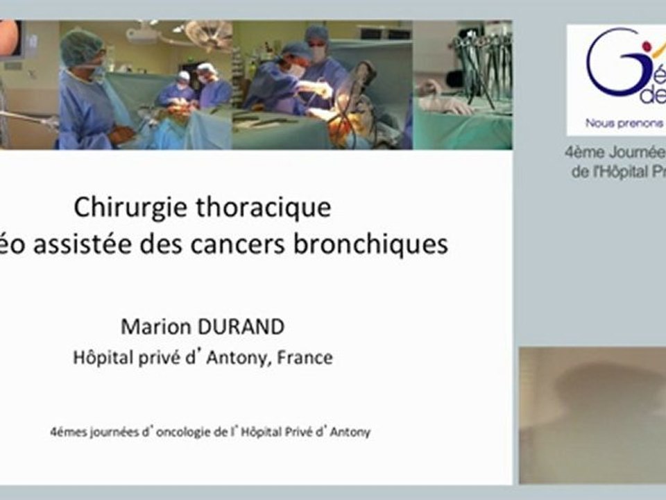 "Chirurgie thoracique" par le Docteur Durand