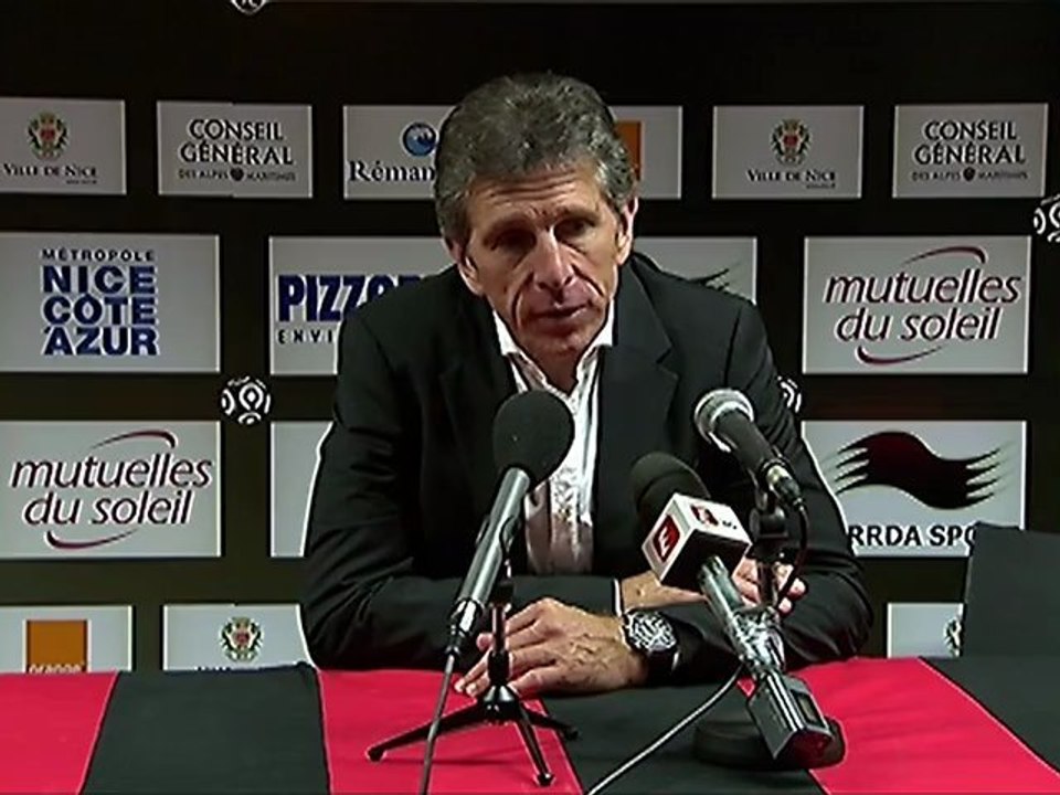 Conférence de presse OGC Nice - AS Saint-Etienne : Claude  PUEL (OGCN) - Christophe  GALTIER (ASSE) - saison 2012/2013