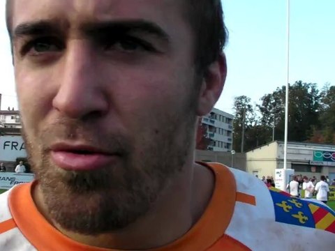 Rugby Federale 1 - Mickael Lopez apres USB - Chalon