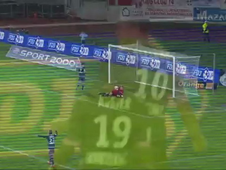 But Franck TABANOU (24ème) - Evian TG FC - Toulouse FC (0-4) - saison 2012/2013
