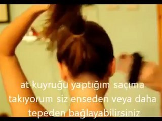 Çorapla Donut Topuz Yapımı