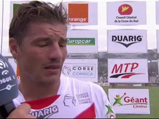 Interview de fin de match : AC Ajaccio - SC Bastia - saison 2012/2013