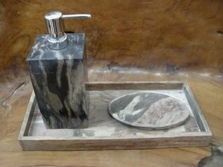 Petrified Wood Bathroom Accessories